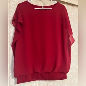 Neineiwu Red Blouse